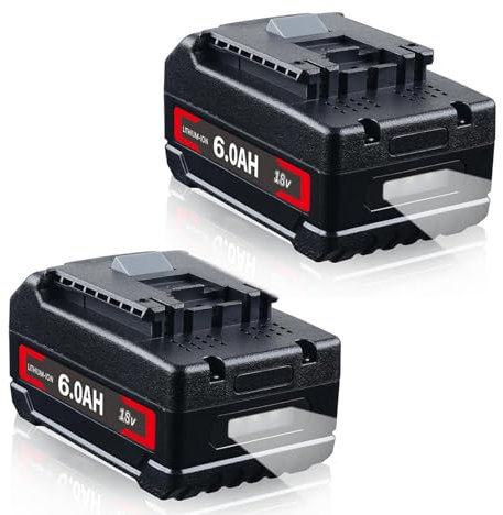2X 18V 6,0Ah/6000mAh Batteria Sostituzione per BAT609 BAT618 BAT618G BAT619 BAT610 BAT612 BAT622 con indicatore LED