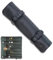 Angus Stoke Borsa per coltelli da cuoco in pelle di bufalo, 14 scomparti, rotolo per coltelli da chef, borsa grande duplex, nera, custodia arrotolabile per coltelli