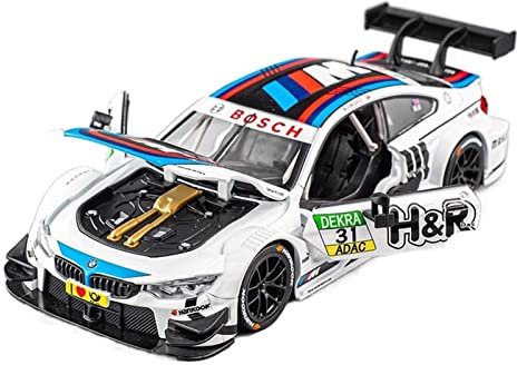 YRXIAO Modellbausatz Auto 1 24 Für BMW M4 DTM Rennwagen Legierung Diecast Automodell Spielzeug Sammeln Sie Kindergeschenke Für Wohndekorationen(B)