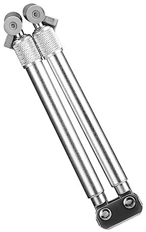 HOMSFOU Adjustable Aluminum Alloy Laptop Stand Ergonomic Portable Bracket for Desk Silver Compatible Laptops and Tablets for Home Office and Travel