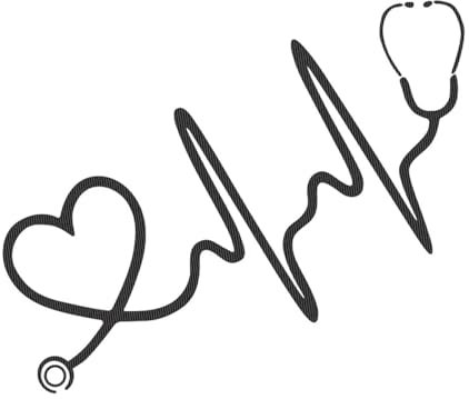 Rufutle Auto Aufkleber für Jeep, für Audi, für Toyota, für VW, Auto-Vinylfolie, Aufkleber mit Herzschlag des Stethoskops