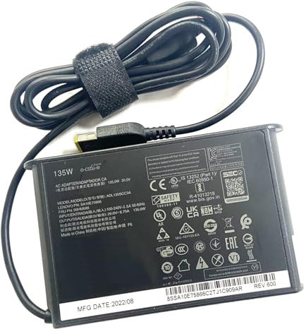 XITAIAN 20V 6.75A 135W USB Adapter Netzteil Ladegerät Ersatz für Lenovo ThinkPad Yoga 260 370, ThinkPad T440P T450P T460P T470P W540 E440 E450 E555 ADL135SCC3A