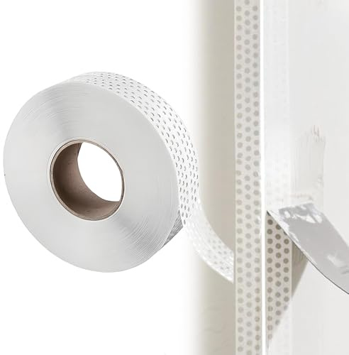 40 m x 5 cm Seam Masking Tape Drywall Joint Tape Self-Adhesive Edge Protection Corner Rail Drywall PVC Edge Protection Sealing Tape for Connecting GK Panels, Wall Cracks and Wall Corners Repair