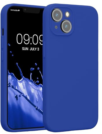 kwmobile Case Compatible with Apple iPhone 14 Case - Slim TPU Silicone Phone Cover - Soft Touch Finish - Baltic Blue