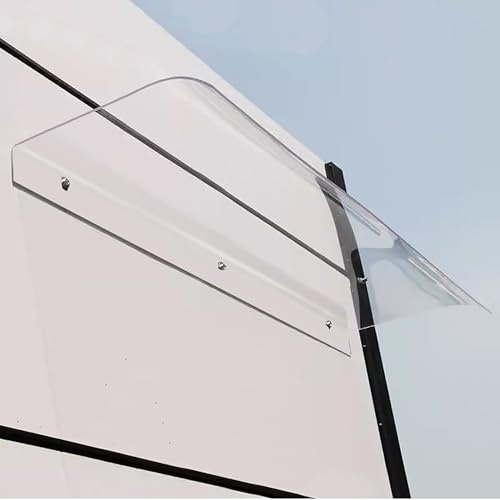 Transparente Polycarbonat-Markise, selbstreinigend, Regenschutz für Tür, 3,5 mm dick, Terrassenüberdachung, transparenter Schutz vor Regen und Schnee, 40 x 120 cm