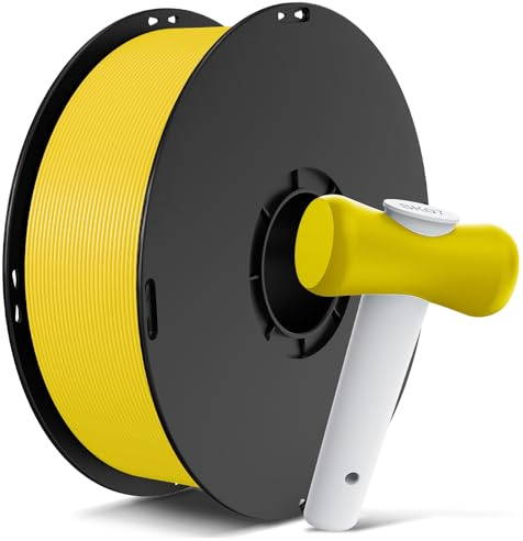 ANYCUBIC ABS Filament 1,75mm, Hoch Temperaturbeständiges, 1KG Gelb | 3D Drucker Filament für Starke und Llanglebige Komponenten