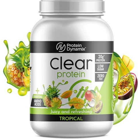 Protein Dynamix Clear Protein Powder • Tropical Flavour • No Fat | Protein Dynamix Clear Protein Powder • Tropical Flavour • High Protein Drink • No Fat • Daily Support