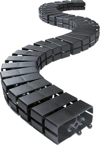 Bachmann Kabelschlange Cube Kabelführung 1m Schwarz 930.058 (Flexibler Kabelschlauch)