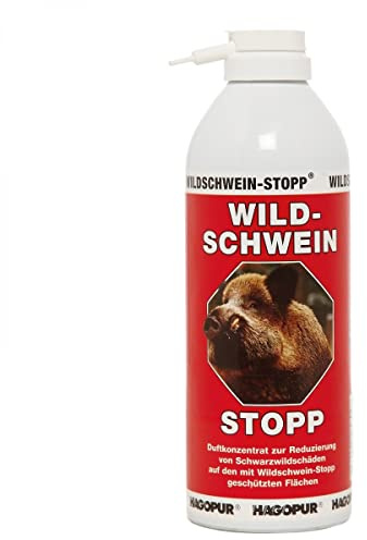 Hagopur Unisex – Erwachsene Wildschwein-Stopp Stopptier, rot, 400ml