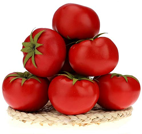 Gresorth 6 Pcs Fake Tomato Decoration Artificial Tomatoes Faux Vegetable
