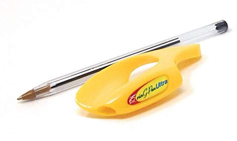RinG-Pen Ultra - Griffstütze für Schreib- und Kunstwerkzeuge (klein, gelb) von RinG-Pen Ultra