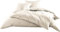 Mako-Satin Baumwollsatin Bettwäsche Uni einfarbig zum Kombinieren (Kissenbezug 40 cm x 80 cm, Natur)