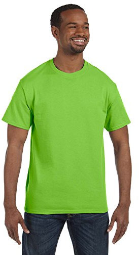 Gildan - Heavy Cotton - Maglietta Manica Corta - Uomo (L) (Verde lime)