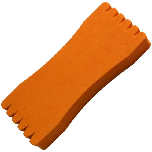 TFT Montageaufwickler 12,5x5,5x1,5cm orange - Wickelbrettchen für Vorfächer & Forellenmontagen, Wickelbrett für Forellenmontagen