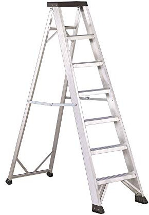 Svelt Scala 6 gradini Professionale in Alluminio, Leggera e Robusta Doppia a Un Tronco di Salita