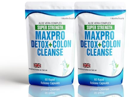 120 Colon Cleanse Clean Detox Bio Fat Burner Weight Management Diet Capsules 2 to 4 Months Supply Vegetarain Free Meal Plan and Dieting Tips
