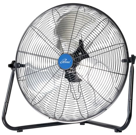 iLIVING ILG8F20 Wall Fan, 5830 CFM - 20 inch, Black