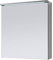 Spiegelschrank Badschrank Spiegel Badhängeschrank Badmöbel Kirkja I Titan/Weiß 60 cm