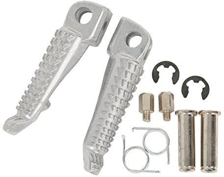 XMT-MOTOR Repose-pieds Moto Conducteur Avant Pédales Pied Peg footrest pour Kawasaki Ninja ZX6R ZX10R EX650 Kawasaki ER-6N ER-6F Z750 Z750S Z1000 KLE650
