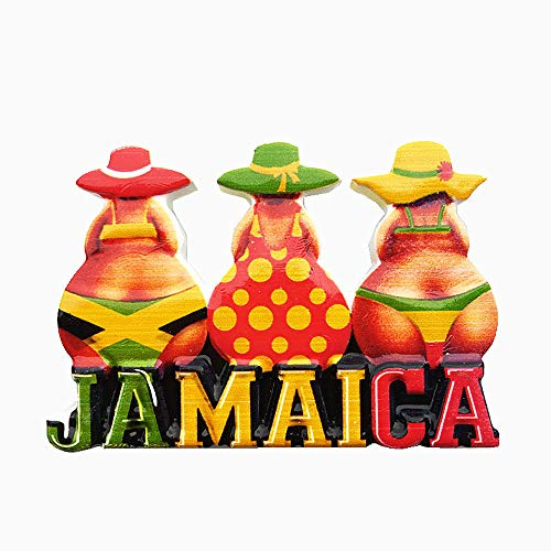 3D-Bikini-Schönheit von Jamaika-Kühlschrankmagnet, Heim- und Küchendekoration, magnetischer Aufkleber, Jamaika-Kühlschrankmagnet, Reise-Souvenir, Geschenkkollektion
