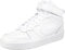 Nike Court Borough MID 2 (GS) Sneaker, White/White-White, 36.5 EU