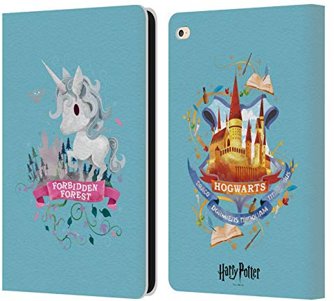 Head Case Designs Licenciado Oficialmente Harry Potter Unicornio Reliquias mortales II Carcasa de Cuero Tipo Libro Compatible con Apple iPad Air 2 (2014)