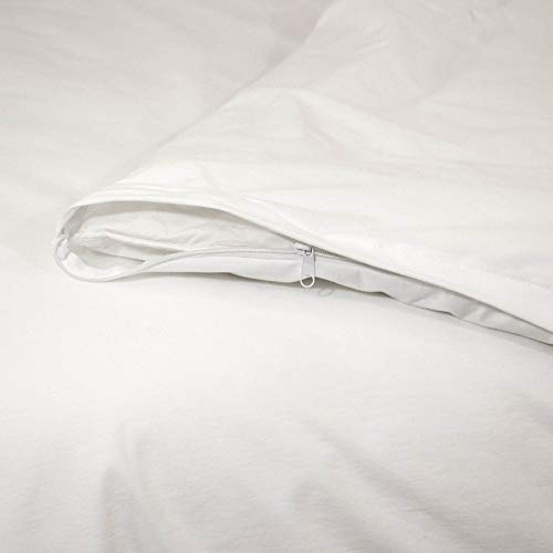 Snugglemore Double Water Resistant Downproof Duvet Protector Zipped Fully Encased Luxury Non-Rustle Microfibre Fabric Optional Pillow Protectors Available