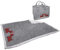 Daunex Weiche Decke Friend 130 x 160 cm C/Anwendung Scottish Terrier und Tasche aus Naturfilz