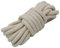 Jukway Natural Cotton Cored Braided Rope Cord 11mm Thick Multipurpose for Sewing DIY Crafts Decoration - Raw White (5 Meters)