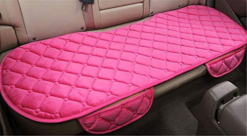 Auto rutschfest Sitzauflagen, Universal Autositzauflage Plüsch Sitzbezüge, Autositzbezug Vordersitz und Rücksitz Kissen Schonbezüge Abdeckung (Pink,1 Stück Rücksitzbezug)