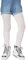 LORES Collants opaques pour fille, Avec pied, Pour l'école de danse classique, 40 deniers, Bianco, 146/152 cm