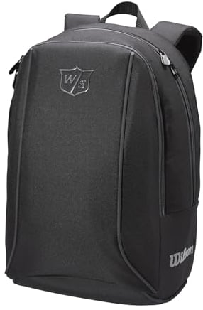 Wilson Rucksack, W/S Backpack, Mit 3 Fächern, Golf-Zubehör für Damen und Herren, Schwarz