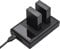 Andoer LP-E12 Kameraakkus, Kamera Batterie Ladegerät mit 2ST 7,4V 1250mAh LP-E12 Akkus USB C für Canon EOS-M EOS M2 EOS M10 EOS M50 EOS M50 Mark II EOS M100 EOS M200 SX70 HS Rebel SL1