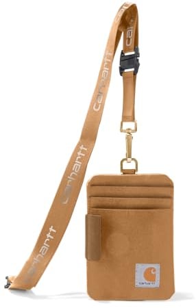 Carhartt Ausweishalter und Umhängeband, aus Nylon, wasserabweisend, mit reflektierendem Umhängeband, für Erwachsene, Einheitsgröße