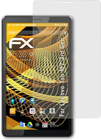 atFoliX Screen Protector compatible with Lenovo Tab M7 3rd Gen Screen Protection Film, anti-reflective and shock-absorbing FX Protector Film (2X)