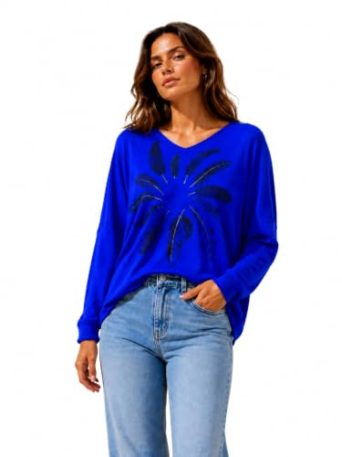 Van Der Rich ® - Jersey con Cuello de Pico de Mezcla de Lana Prendas de Punto -Mujer