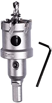 SYDARSYN Seghe a Tazza Punta in Carburo Frese a Tazza per Metallo, Punte per Trapano TCT per Acciaio Inossidabile, Lamiera, Metallo (30mm)