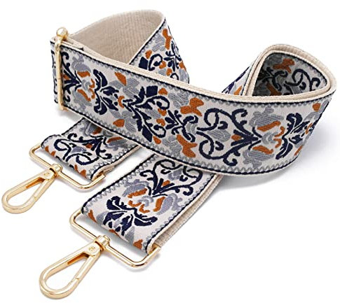 Taschengurte Zum Wechseln Schultergurt Für Taschen Damen Breiter Bunter Längenverstellbarer Taschenriemen Zubehör Shoulder Strap Tragegurt Bag H02 Gold/5cm