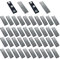 Lot de 50 badges magnétiques avec 3 aimants en néodyme et support adhésif pour badge d'identification pour veste, chemise