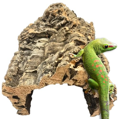 Vogelgaleria® Korktunnel 30cm aus natürlicher, gereinigter Korkrinde - die besonders beliebte Korkröhre für Kleintiere und Reptilien - Terrarium Deko Höhle