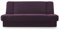 mb-moebel Sofa mit Schlaffunktion und Bettkasten, Kippsofa Klappsofa Schlafsofa Clic-Clack Couch für Wohnzimmer Federkern Sofagarnitur Polstersofa 92x192x85cm - Cyprus (Violett - Rino 22)