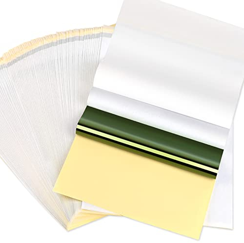 50 Blatt Tattoo Transferpapier, Cridoz Tattoo Schablone Papier für Tätowieren, Transferpapier für Tätowieren, A4 Größe 8 1/4 Zoll x 11 3/4 Zoll