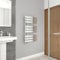 Warmehaus 824x500mm Flat Panel Bathroom Heated Towel Rail Radiator Chrome