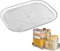 Queta Refrigerator turntable organizer with anti slip rectangular turntable organizer, transparent turntable refrigerator, kitchen organizer, rotatable spice rack for refrigerator kitchen L:40 * 30