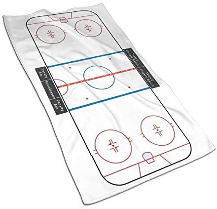 BeNtli Handtücher, Eishockey-Badetuch, Mikrofaser, weiche Gesichtshandtücher, 40 x 70 cm, für Badezimmer, Fitnessstudio