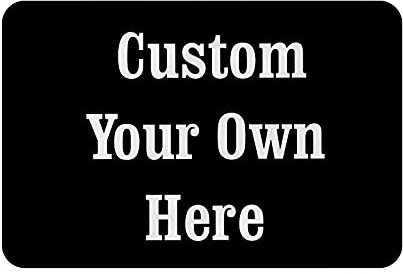 FJAUOQ Design Your Own Photo Text Image Personalized Door Mat Welcome Non Slip Rubber Backing Funny Door Mats Entrance 15.7x23.6 inch
