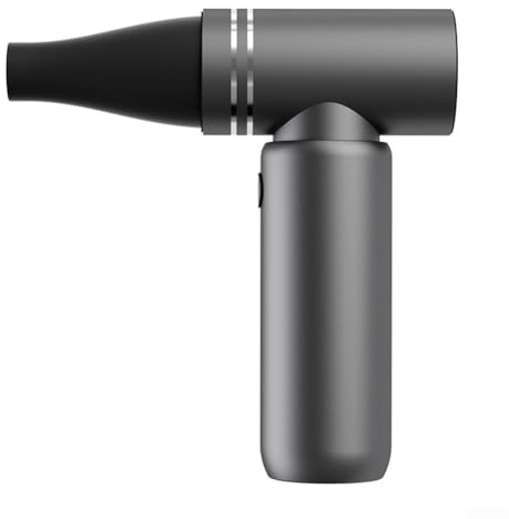 RANRAO Elektrischer Druckluft-Staubwedelgebläse, einstellbarer Mini-Turbo-Violent-Lüfter, 110000 U/min, Turbo-Jet-Ventilator, Handgebläse, kabelloser Druckluftreiniger und Staubsauger für PC