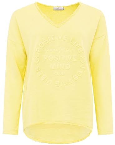 Zwillingsherz Sweatshirt Positiv für Damen Frauen – Hochwertiger Baumwoll Pullover Hoodie Pulli Langarm kuschelig weich Langarmshirt Oversized Sommer