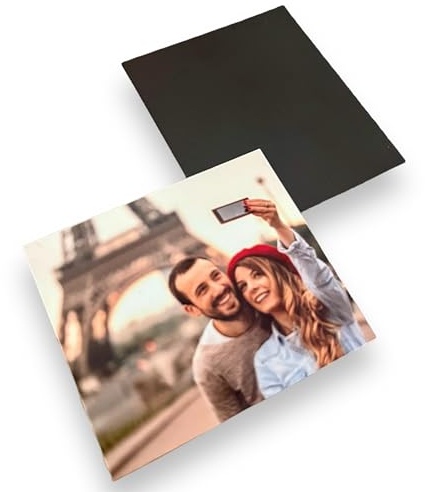 Genérico Foto IMAN Nevera Personalizado con Foto y Texto 6x5cm .Flexibles. Regalo Original. Pack 6-10-15 Foto imanes (15), Mini6