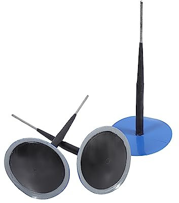 TKSE Kit per Riparazione Pneumatici a Fungo, 24pcs Fungo per Riparazione di Spine in Gomma 4.5mm Fungo con Scatola di Derivazione Integrale per Auto Moto Camion e Pneumatici Agricoli